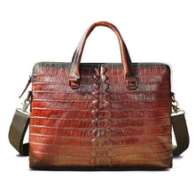 Load image into Gallery viewer, Men's Gator Embossed Messenger Bag