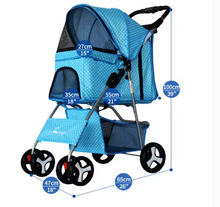 Load image into Gallery viewer, Foldable Pet Stroller With Mesh Screen