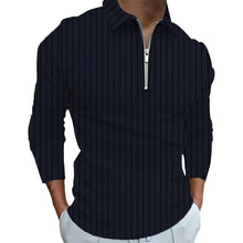 Cargar imagen en el visor de la galería, Men's Long Sleeve Pullover with Zipper Neckline