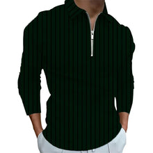 Load image into Gallery viewer, Men's Long Sleeve Shirt With Zipper Neckline