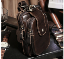 Load image into Gallery viewer, Men's Leather Cell Phone Pouch