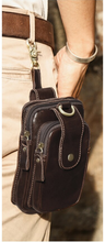 Load image into Gallery viewer, Men's Leather Cell Phone Pouch