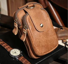 Load image into Gallery viewer, Men's Leather Cell Phone Pouch