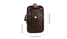 Load image into Gallery viewer, Men's Leather Cell Phone Pouch