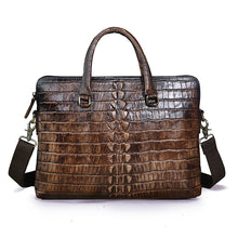 Load image into Gallery viewer, Men's Gator Embossed Messenger Bag