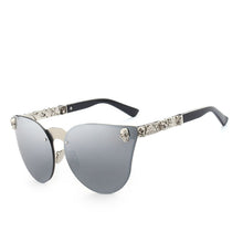 Load image into Gallery viewer, Women Mirror Skull Frame Sunglasses