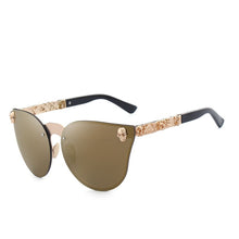 Load image into Gallery viewer, Women Mirror Skull Frame Sunglasses