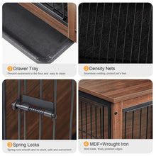 Load image into Gallery viewer, Indoor Pet Kennel with Wooden Table Top