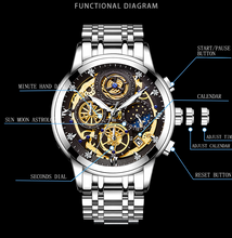 Load image into Gallery viewer, Men's Chronograph Luminous Quartz Watch