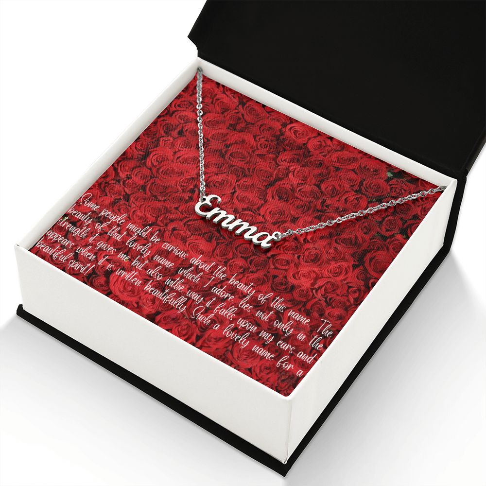 Luxe Personalized Cursive Nameplate