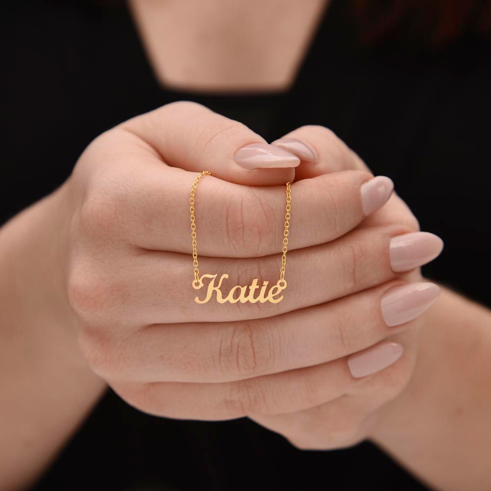 Luxe Personalized Cursive Nameplate