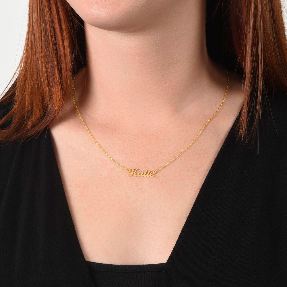 Luxe Personalized Cursive Nameplate