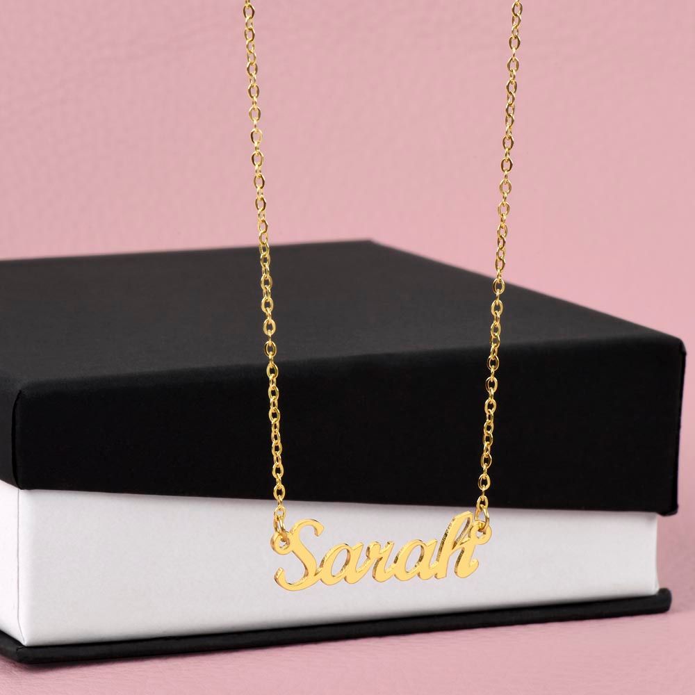 Luxe Personalized Cursive Nameplate