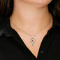 Stethoscope Necklace with Swarovski Crystal