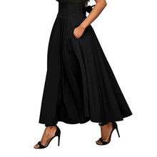 Load image into Gallery viewer, Women's Solid Sash Tie Long Skirt