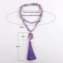 Cargar imagen en el visor de la galería, Semi-precious-Stone-Pendant-Necklace.jpg