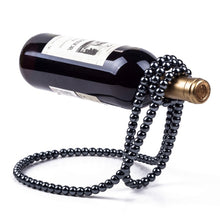 Load image into Gallery viewer, Classic Faux Pearl Necklace Wine Rack