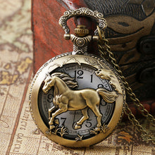 Load image into Gallery viewer, antique-hollow-carving-horse-quartz-pocket-watch.jpg