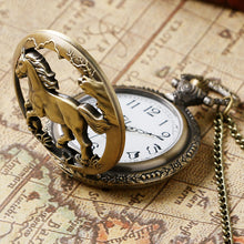 Load image into Gallery viewer, Retro Horse Pocket Watch