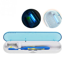 Load image into Gallery viewer, UV Light Travel Toothbrush Sanitizer