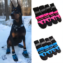 Load image into Gallery viewer, 2 Pairs of Dog Booties with Reflective Strip
