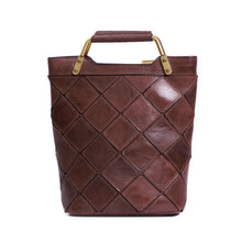 Load image into Gallery viewer, Retro Geometric Genuine Leather Handbag
