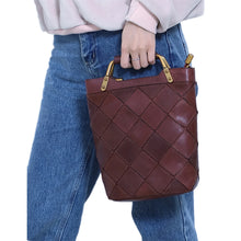 Load image into Gallery viewer, Retro Geometric Genuine Leather Handbag
