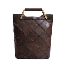 Load image into Gallery viewer, Retro Geometric Genuine Leather Handbag
