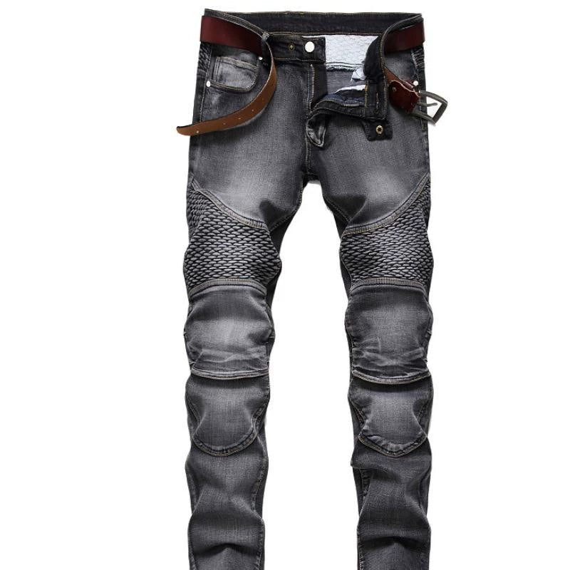 Stylish Cycling Slim-Fit Denim Jeans