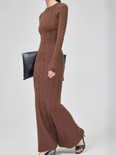 Load image into Gallery viewer, Long Ribbed Knit Sweater Dress
