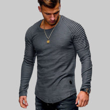Cargar imagen en el visor de la galería, Men&#39;s Slim Fit Long Sleeve with Accordion Shoulder
