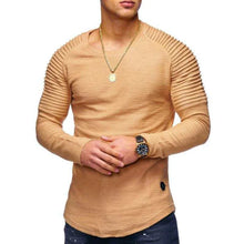 Cargar imagen en el visor de la galería, Men&#39;s Slim Fit Long Sleeve with Accordion Shoulder
