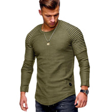 Cargar imagen en el visor de la galería, Men&#39;s Slim Fit Long Sleeve with Accordion Shoulder
