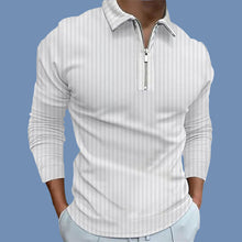 Load image into Gallery viewer, Men&#39;s Long Sleeve Shirt With Zipper Neckline
