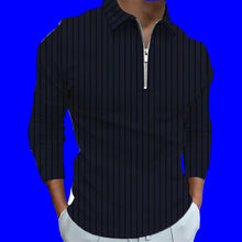 Load image into Gallery viewer, Men&#39;s Long Sleeve Shirt With Zipper Neckline
