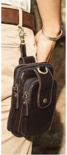 Load image into Gallery viewer, Men&#39;s Leather Cell Phone Pouch
