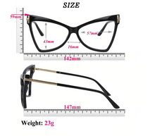 Load image into Gallery viewer, Cat Eye Anti Blue Light Computer Eyeglasses
