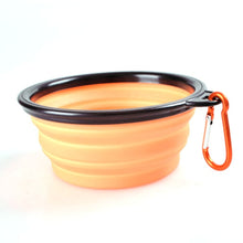 Load image into Gallery viewer, Portable Dog Food and Water Container with Bowl
