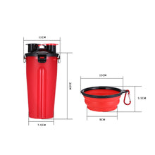 Load image into Gallery viewer, Portable Dog Food and Water Container with Bowl

