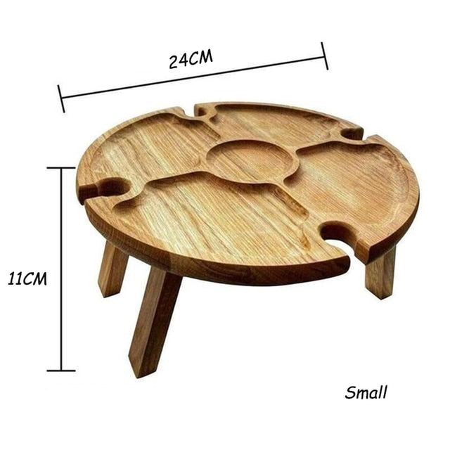 Portable Wooden Charcuterie Table