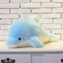 Load image into Gallery viewer, 1pc  Luminous Plush Dolphin Pillow,
