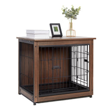 Load image into Gallery viewer, Indoor Pet Kennel with Wooden Table Top
