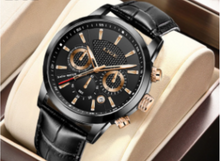 Load image into Gallery viewer, Leather Sports Chronograph  Watch
