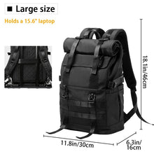 Load image into Gallery viewer, Black Travel  Backpack
