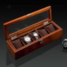 Load image into Gallery viewer, Luxe Wooden Watch Organizer
