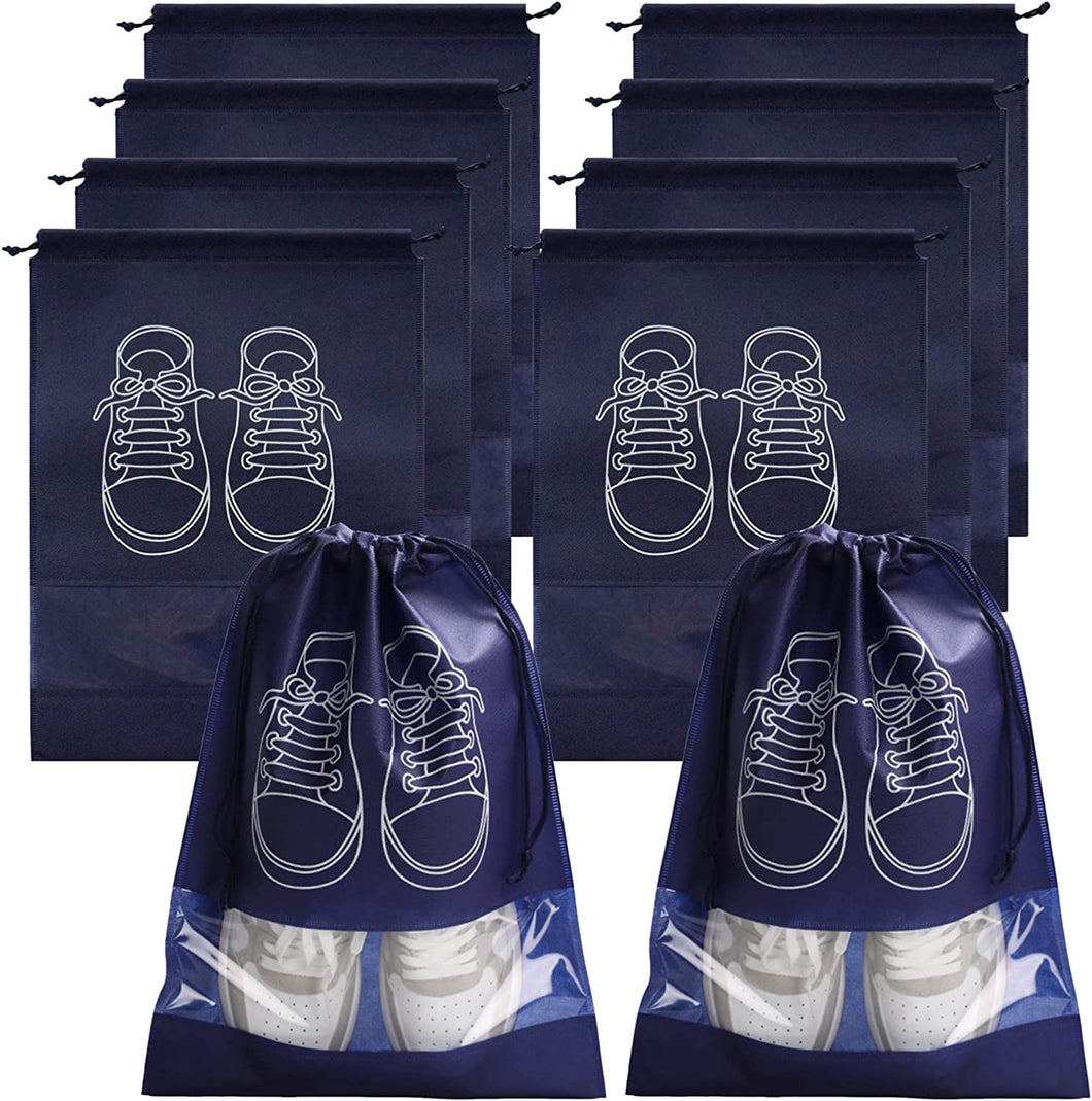Portable Drawstring See Through Shoe Bag