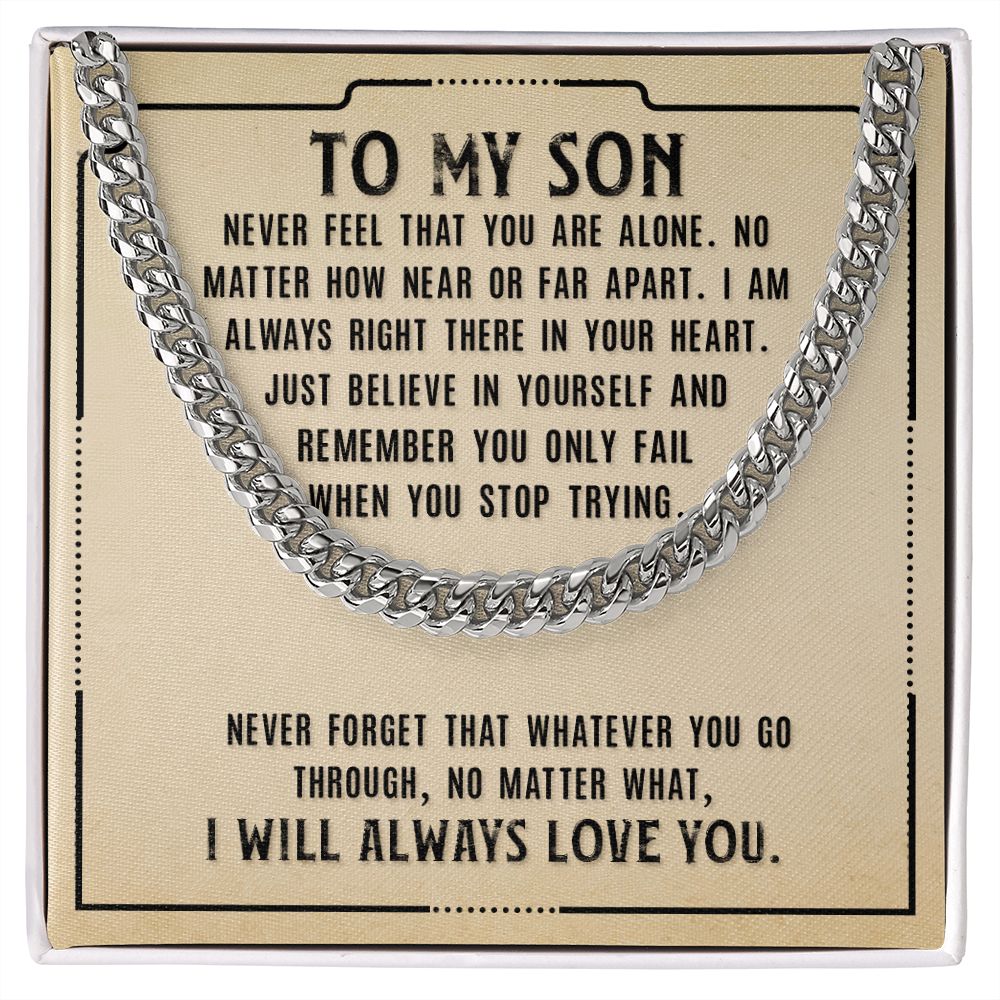 Cuban Link Chain For Your Son