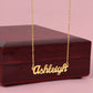 Luxe Personalized Cursive Nameplate