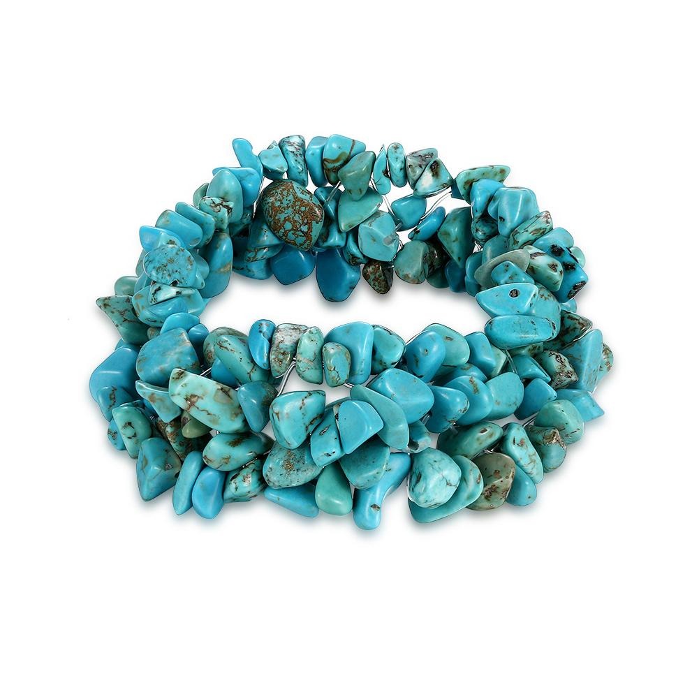 Clustered Turquoise Stretch Bracelet