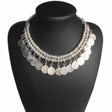 Load image into Gallery viewer, Ethnic Collar Choker and Coin Necklaces

